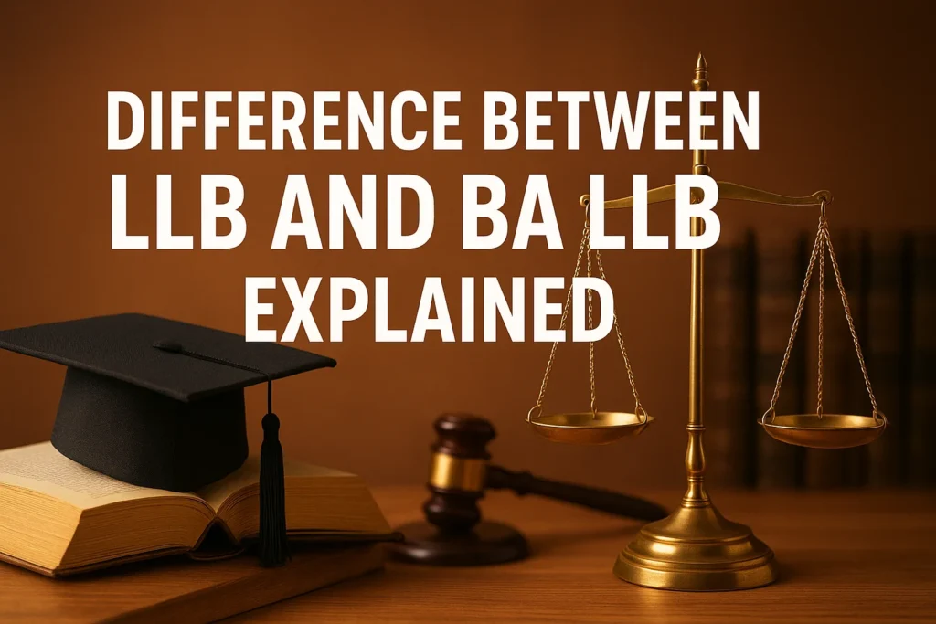 Difference Between LLB and BA LLB Explained