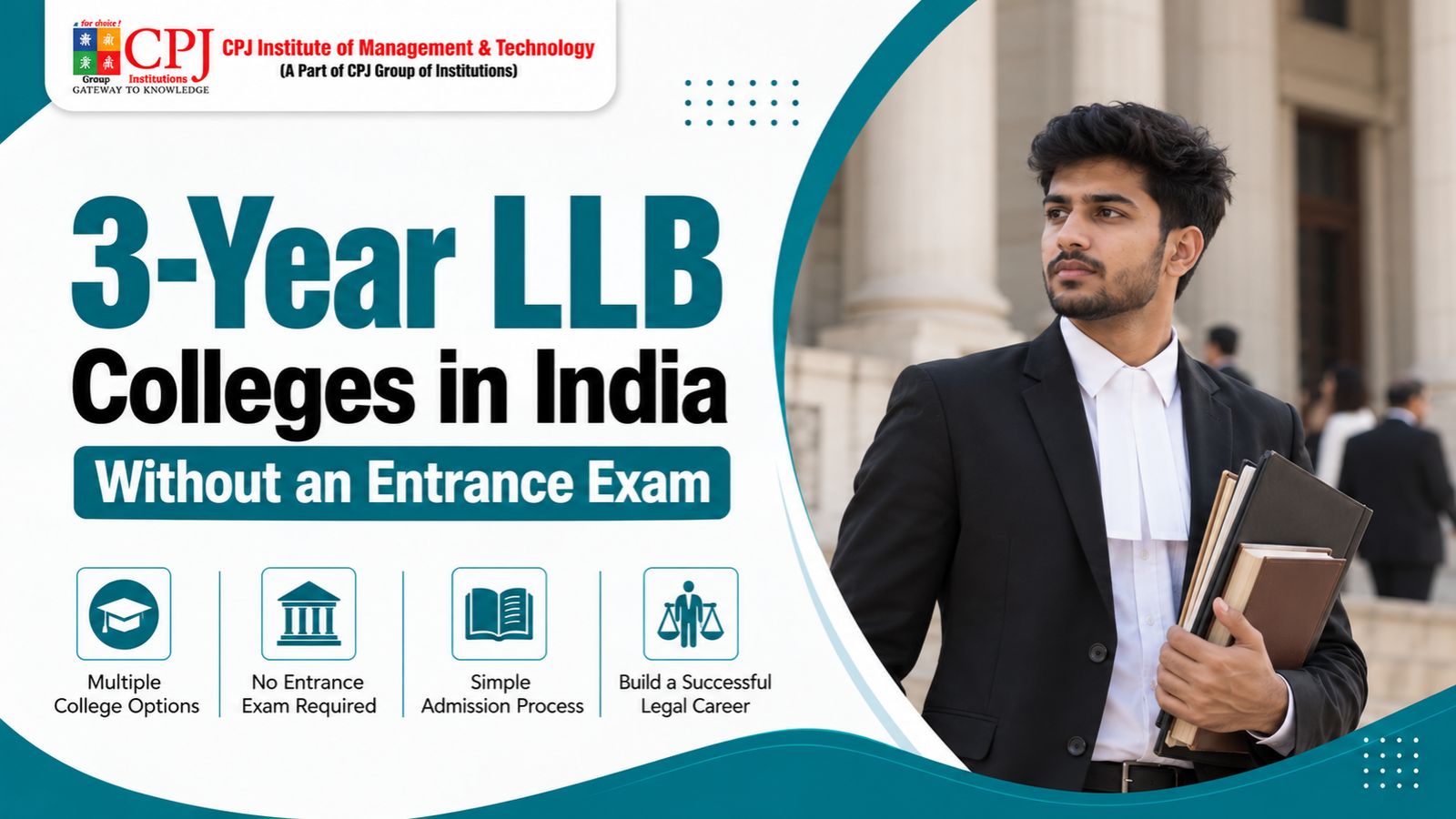 3-Year LLB Colleges in India Without an Entrance Exam